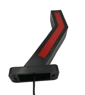 LED габаритний ліхтар TP99-56-08 (24В, L=160) «ріжок» КУТОВИЙ червоно-білий (Tempest)