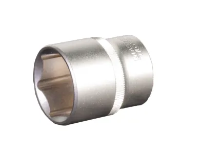 Головка торцева, 27 мм, 6-гранна, CrV, під квадрат 1/2", хром., МТХ MASTER