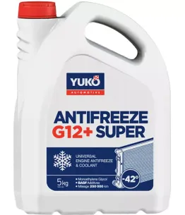 Жидкость охлаждающая YUKOIL Антифриз -40 (Super G12+ красный) 5 л