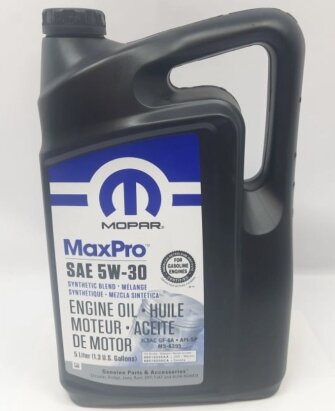 Масло моторное MOPAR MaxPro 5W30 SP/GF-6A 5L - Фото 1