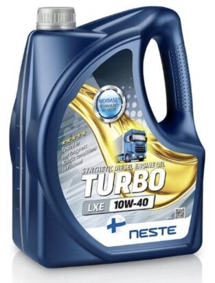 Олія NESTE моторна TurboLXE 10W-40 API CI-4.CH-4/SL синт. (4л) - Фото 1