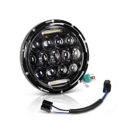 Фара LED 65W главного света 7" ближний+дальний+DRL - Фото 1
