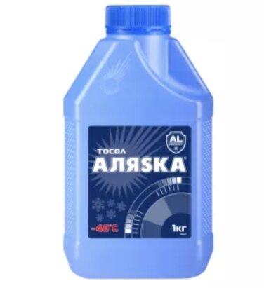Тосол АЛЯСКА А-30 (антифриз) анти-замерзаюча рідина червона 1 л - Фото 1