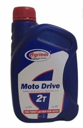 Масло AGRINOL моторное Moto Drive-2T для 2-х и 4-х-тактных двигателей малой техники 1 л - Фото 1