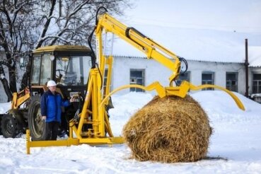 Захват для рулонов сена ГСТм-1000 Диапазон